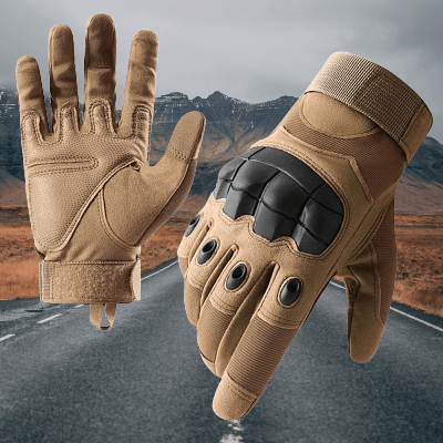 Gants de Moto - MotorbikeRidingGloves™ - Marron - Motard Sur