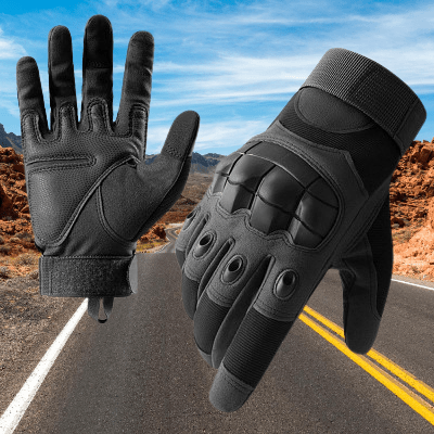 Gants de Moto - MotorbikeRidingGloves™ - Noir - Motard Sur