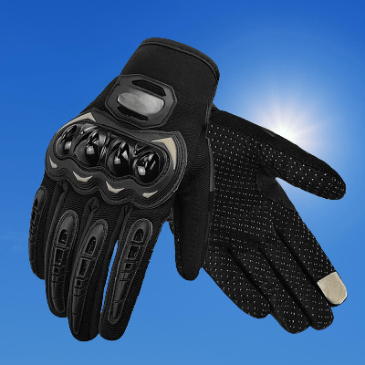 Gants de moto - MotorcycleGloves™ - Noir - Motard Sur