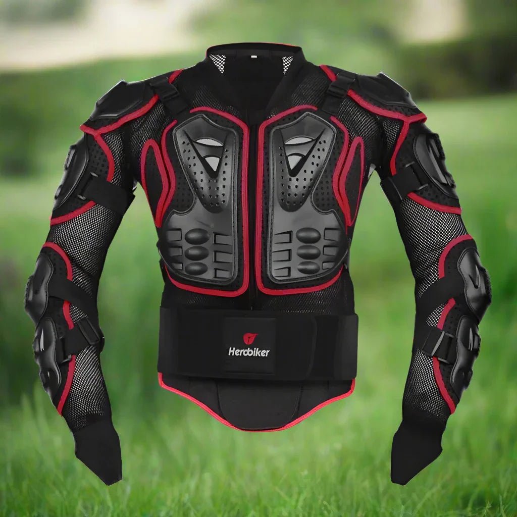 Veste de Moto - MotocrossProtection™ - Jacket Rouge - Motard Sur