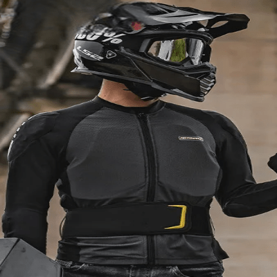 Veste de Moto - MotorcycleSoftArmor™ - Gris - Motard Sur